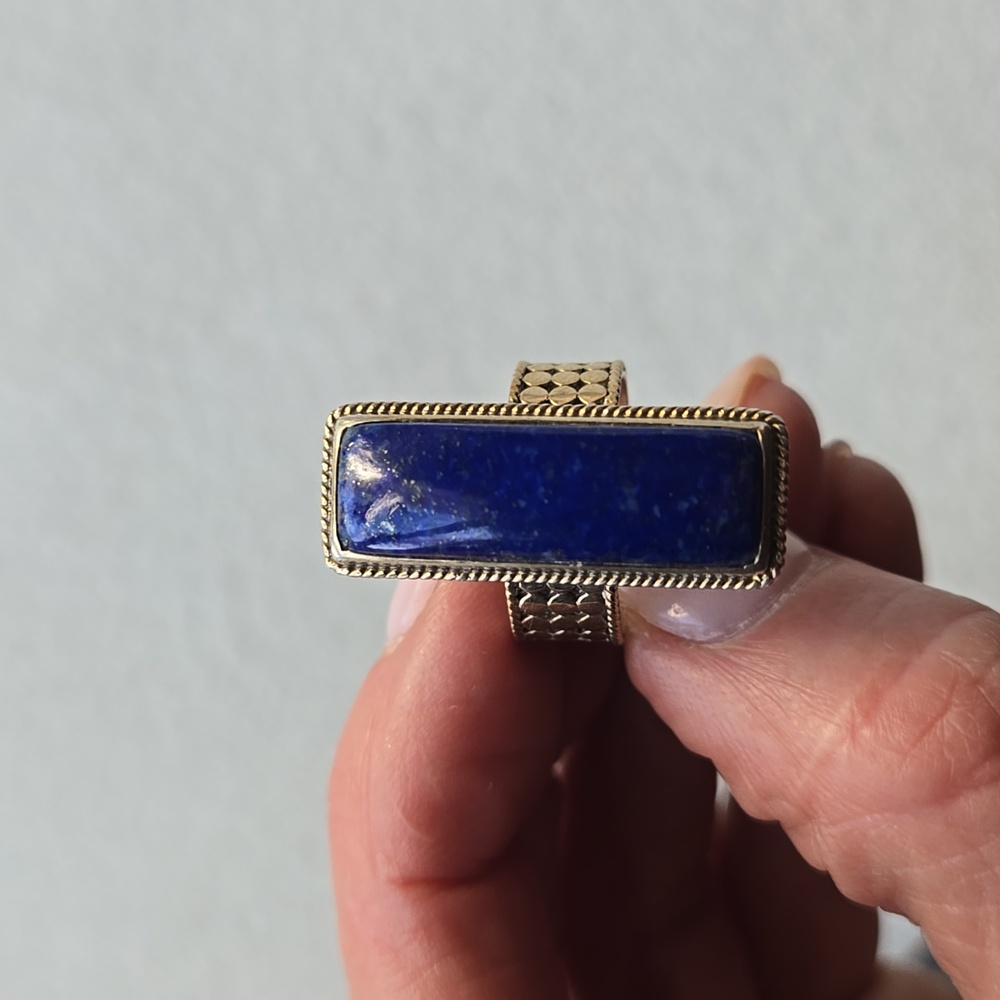 Anna Beck Lapis Rectangular Ring - image 5